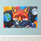 TOILE RENARDS DE L'ESPACE (Insitu (Plancher de Bois))