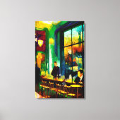 Toile Rencontre au Café (Recto)