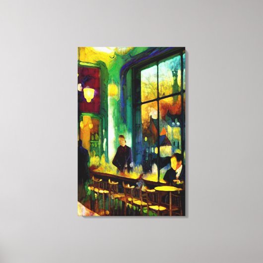 Toile Rencontre au Café (Recto)