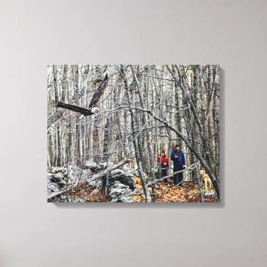 Toile Rencontre de l'aigle à tête blanche (Recto)