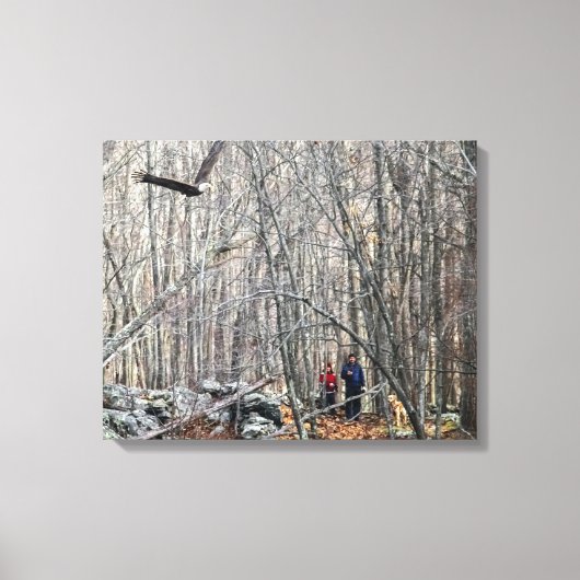 Toile Rencontre de l'aigle à tête blanche (Recto)
