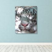 Toile Rencontre du tigre blanc (Insitu (Plancher de Bois))