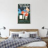 Toile Rencontrez-moi dans St. Louis Poster Vintage voyag (Insitu(Chambre))