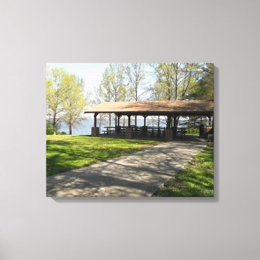 Toile Rend lake dans le sud de l'Illinois (Recto)