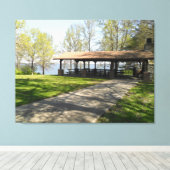 Toile Rend lake dans le sud de l'Illinois (Insitu (Plancher de Bois))