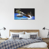Toile Rendu d'artiste d'une fusée de transport lourd (Insitu(Chambre))