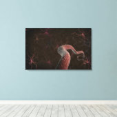 Toile Rendu numérique des neurones (Insitu (Plancher de Bois))