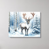 Toile Renne des forêts dans couverture de faune de forêt (Recto)