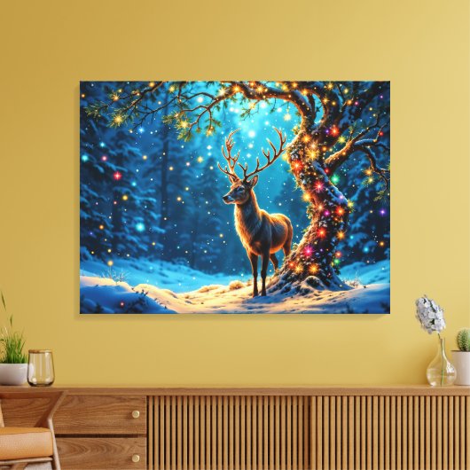 Toile Rennes de Noël Pôle Nord Art imaginaire (Insitu(Salon))