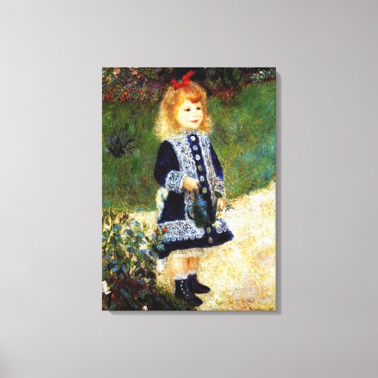 Toile Renoir - Fille avec une canne d'arrosage (Recto)