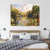 Toile Renoir - Lakeside, paysage (Insitu(Chambre))
