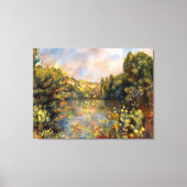 Toile Renoir - Lakeside, paysage (Recto)