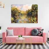 Toile Renoir - Lakeside, paysage (Insitu(Salon))
