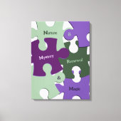 Toile Renouveau de la nature verte Mystère pourpre Puzzl (Recto)