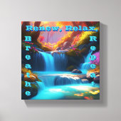 Toile Renouveler Relax Respirer Répéter : Une Cascade Fl (Recto)