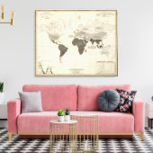 Toile Répartition géographique de la végétation (Insitu(Salon))