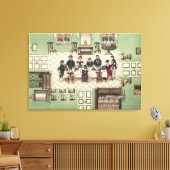 Toile Repas familial d'un journal écrit par Carl (Insitu(Salon))