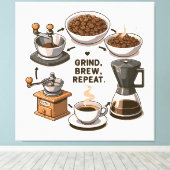 Toile Répéter la brasse (Insitu (Plancher de Bois))