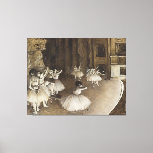 Toile Répétition De Ballet Sur La Scène Edgar Degas (Recto)