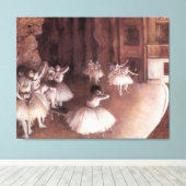Toile Répétition de ballet sur scène par Edgar Degas (Insitu (Plancher de Bois))