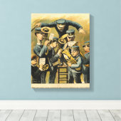 Toile Répétition de bande (Insitu (Plancher de Bois))