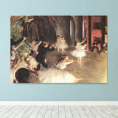 Toile Répétition sur la scène par Edgar Degas (Insitu (Plancher de Bois))