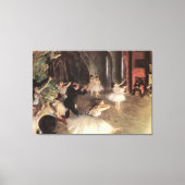 Toile Répétition sur scène par Edgar Degas (Recto)