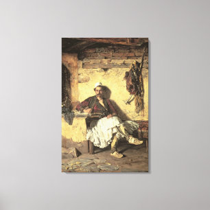 Toile Repos albanais de sentinelle (Arnaueti) (huile sur