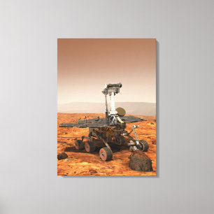 Toile Représentation artistique de Mars Rover