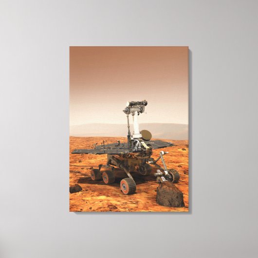 Toile Représentation artistique de Mars Rover (Recto)