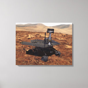 Toile Représentation artistique de Mars Rover