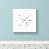 Toile Représentation minimaliste des quatre saisons (Insitu (Plancher de Bois))