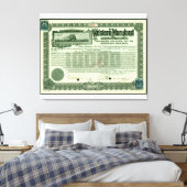 Toile Reproduction d'obligations d'or WM sur mesure (Insitu(Chambre))