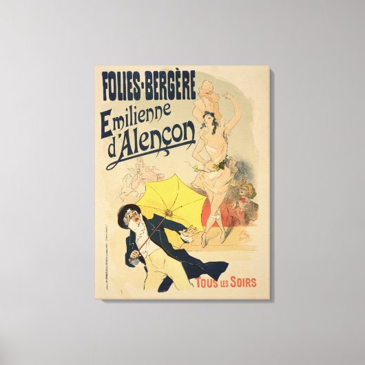 Toile Reproduction d'une affiche publicitaire "Emile d'A (Recto)