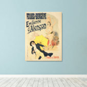 Toile Reproduction d'une affiche publicitaire "Emile d'A (Insitu (Plancher de Bois))