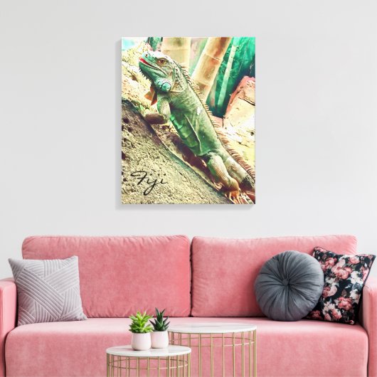 Toile Reptile de lézard fidjien (Insitu(Salon))