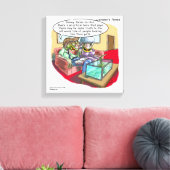 Toile Reptile People Drôle Rick London Canvas Imprimer (Insitu(Salon))