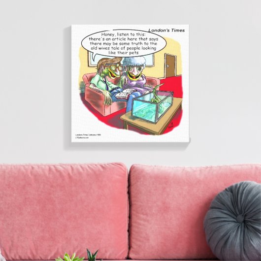 Toile Reptile People Drôle Rick London Canvas Imprimer (Insitu(Salon))