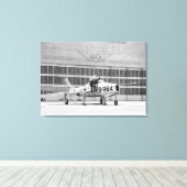 Toile République F-84F sur la rampe à Moffett Field (Insitu (Plancher de Bois))