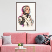 Toile Requiem d'Argent (Insitu(Salon))