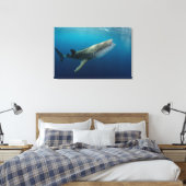Toile Requin Baleine Nageant (Insitu(Chambre))