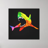 Toile Requin coloré (Recto)