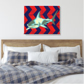 Toile requin cool et flèches rouges (Insitu(Chambre))