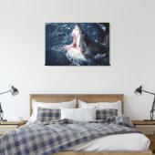 Toile Requin élevé bouche ouverte (Insitu(Chambre))