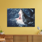 Toile Requin élevé bouche ouverte (Insitu(Salon))
