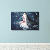 Toile Requin élevé bouche ouverte (Insitu (Plancher de Bois))