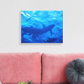 Toile Requins au trou bleu (Insitu(Salon))