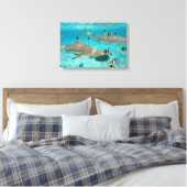 Toile Requins dans la lagune Bora Bora (Insitu(Chambre))