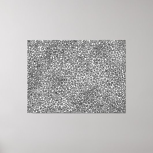 Toile Réseau complexe - Noir et Blanc (Recto)