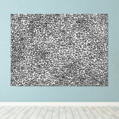 Toile Réseau complexe - Noir et Blanc (Insitu (Plancher de Bois))